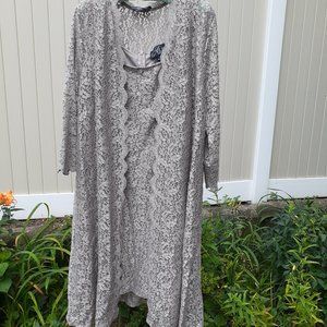 cocktail lace taupe dress